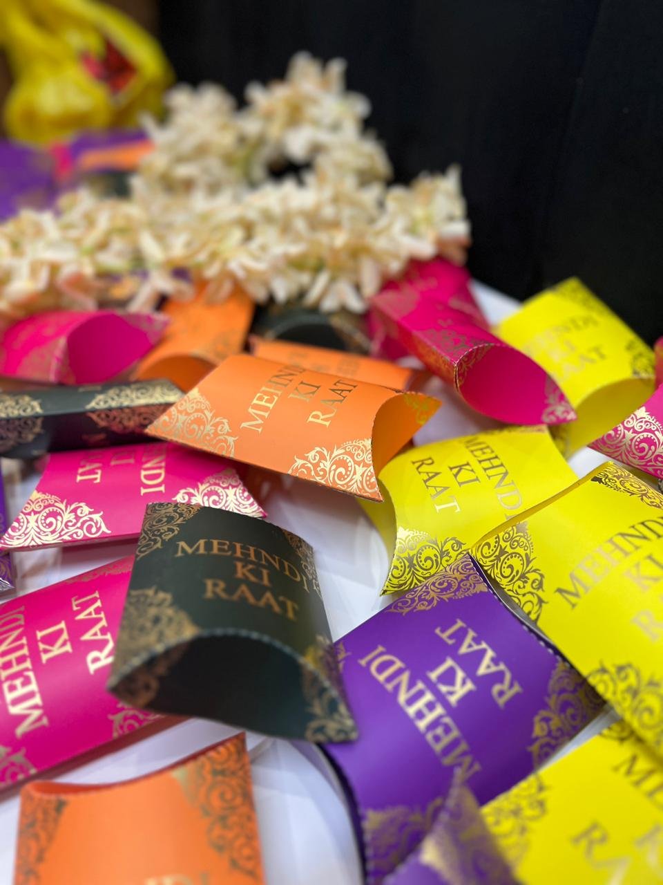 Trendy Mehndi Dholki Wallet Favor Box