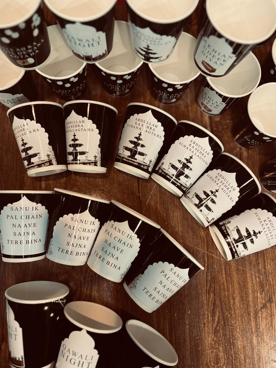 Full Label Printed Qawali Night Cups