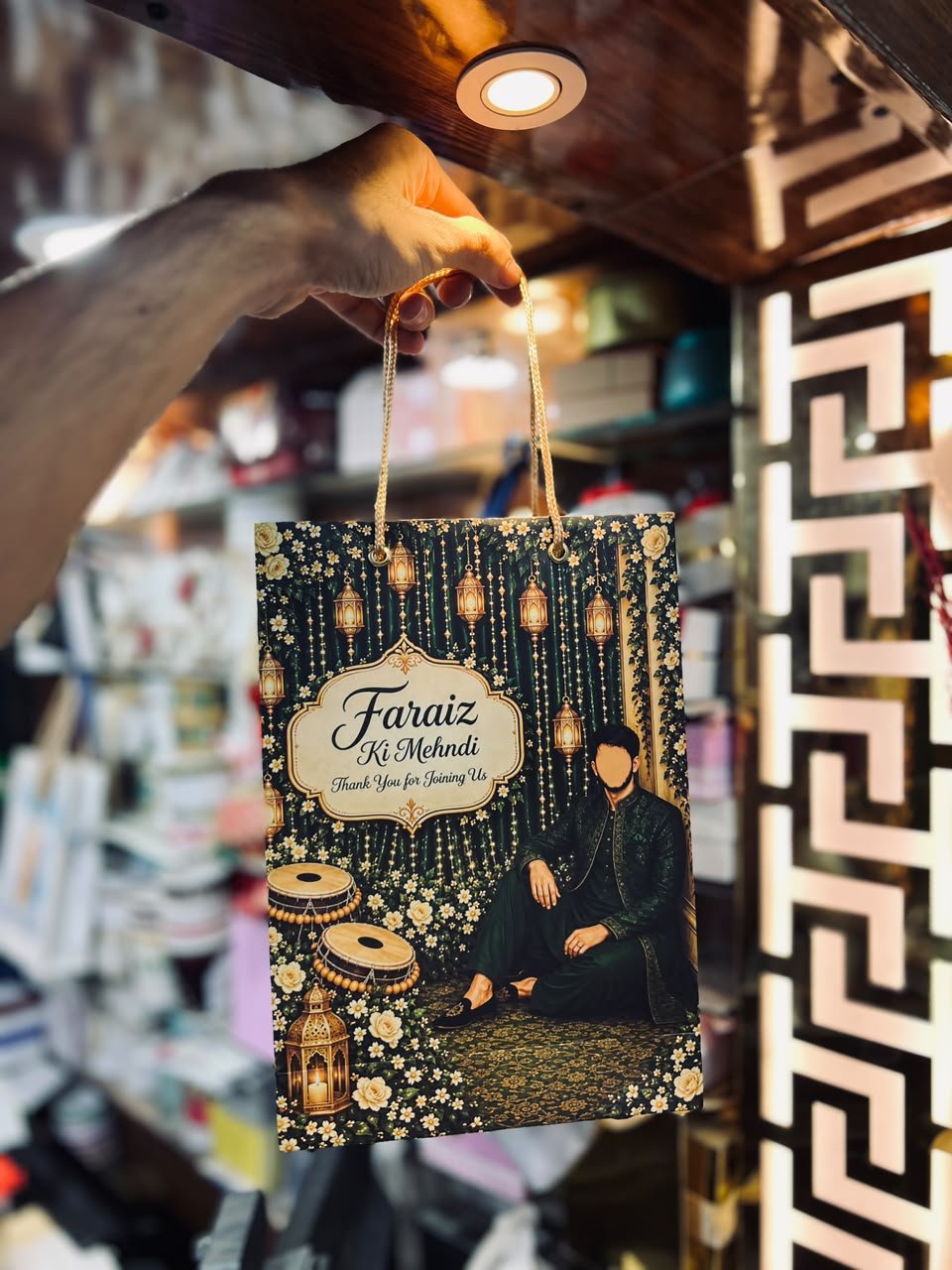 Premium  Matt Laminated Mehndi  Favor Bag
